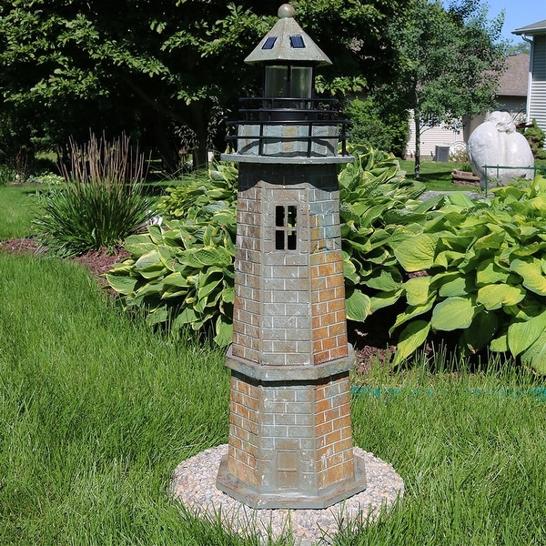 Outdoor solar lighthouse discount