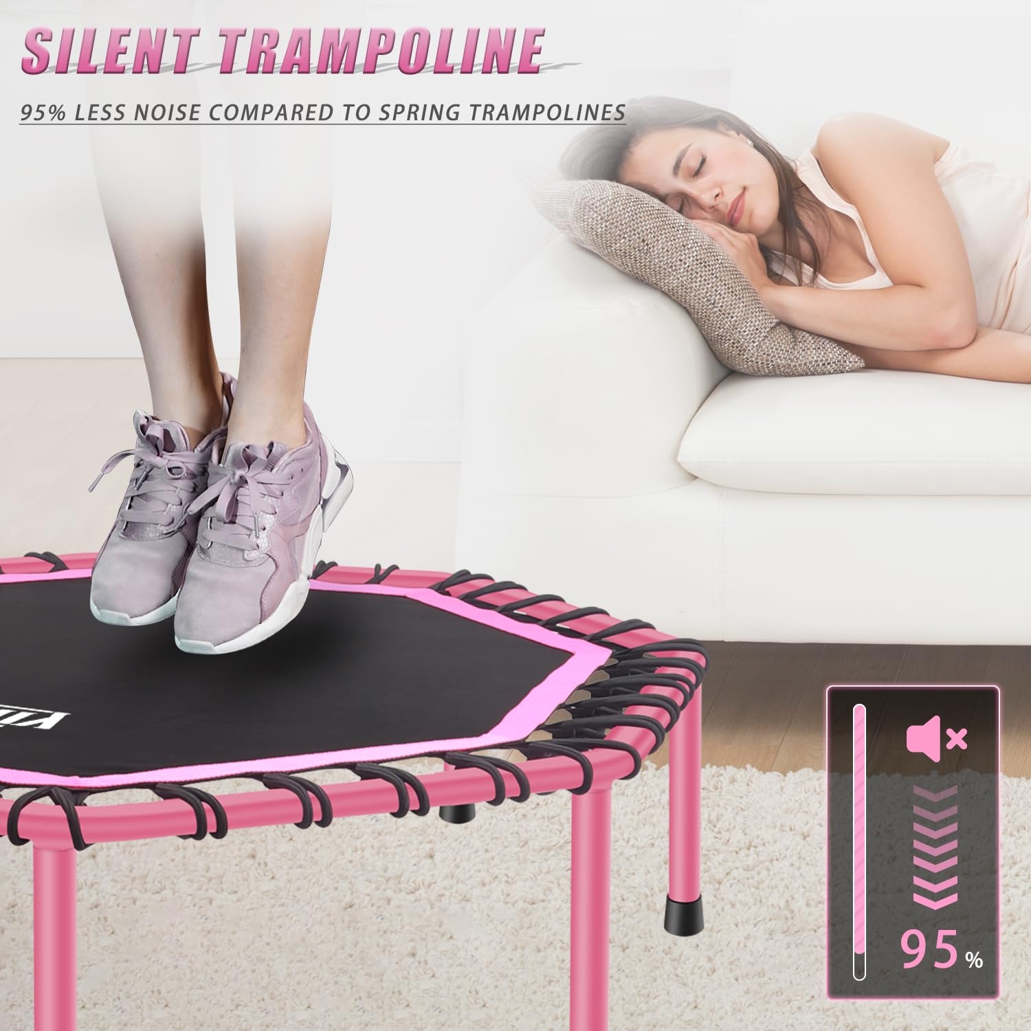 Silent trampoline sales