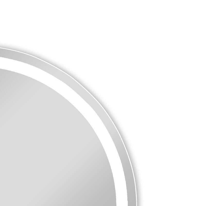Frameless Back Lit LED Mirror - Silver