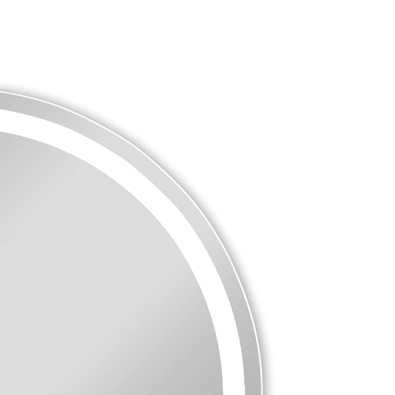 Frameless Wall Mounted LED Bathroom Mirror - Colorless
