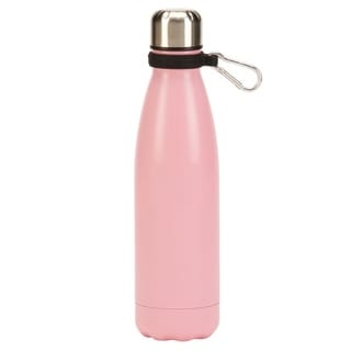 Pink Ss Water Bottle, 17 Oz With Clip