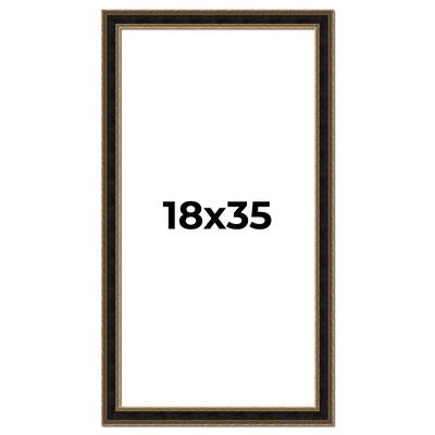 18x35 Frame Gold Antique Vintage Sold Wood Picture Frame | 1.75 Inch