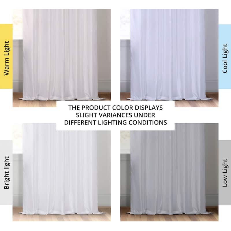 Exclusive Fabrics Solid Vintage Textured Faux Dupioni Silk Pleated Blackout Curtain (1 Panel)