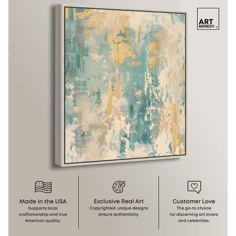 Minted Ivory I Canvas by Art Remedy