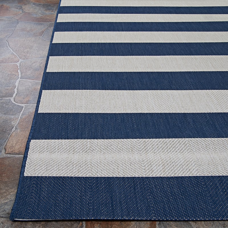 Dream Decor Rugs Hampton Striped Indoor Outdoor Area Rug