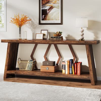 70.9-Inch Console Sofa Table with Storage for Entryway Living Room