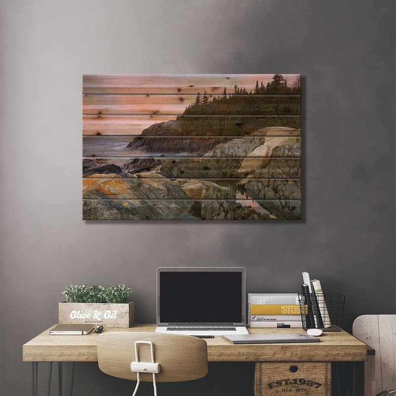 Horseshoe Bay On Lake Superior, Pukaskwa National Park, Thunder Bay, Ontario, Canada Print On Wood by Tim Fitzharris