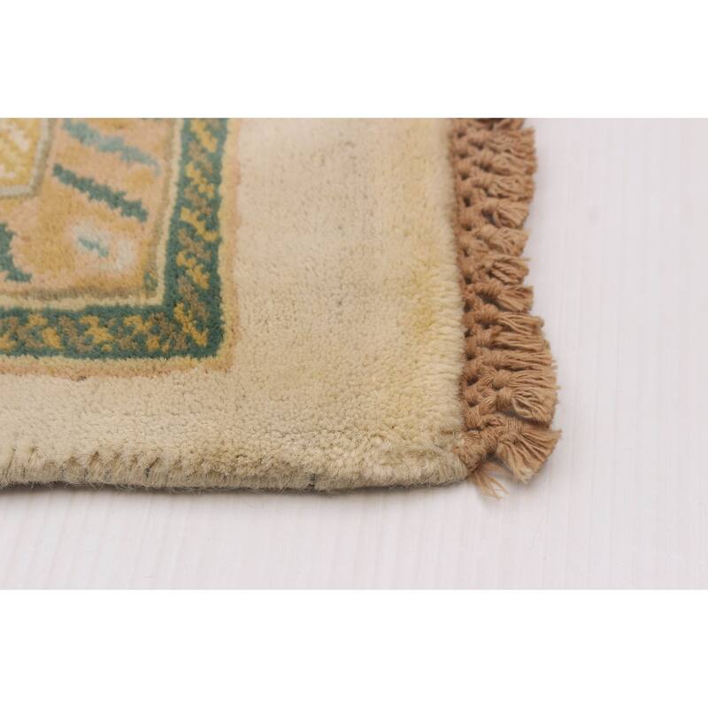 ECARPETGALLERY Hand-knotted Jamshidpour Ivory Wool Rug - 8'0 x 9'10