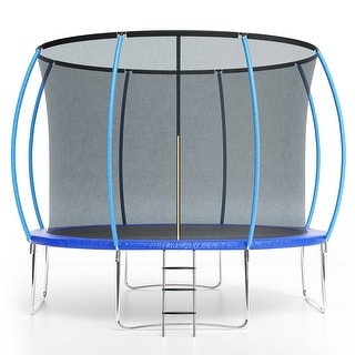 12FT Trampoline, Recreational Trampolines with Enclosure Net and Ladder