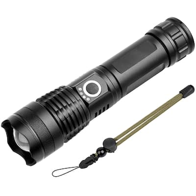 Rechargeable LED Flashlight 10000 Lumens with Battery