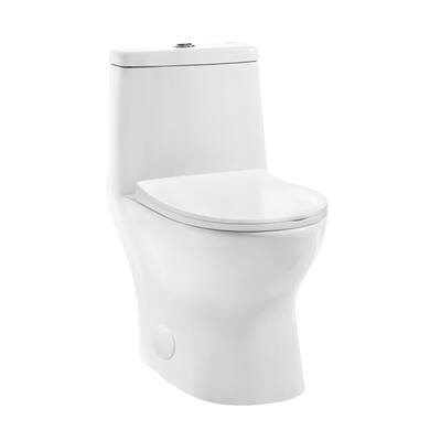 Dieppe One-Piece Toilet, 10" Rough-In 1.1/1.6 Gpf - 26.95" x 14.35" 28.15"