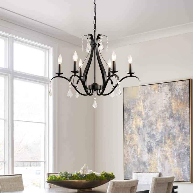 6-Lights Farmhouse French Country Chandelier