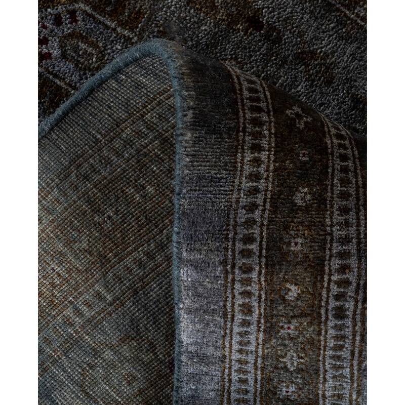 Overdyed One-of-a-Kind Hand-Knotted Area Rug - Gray - 8' 1" x 8' 1"