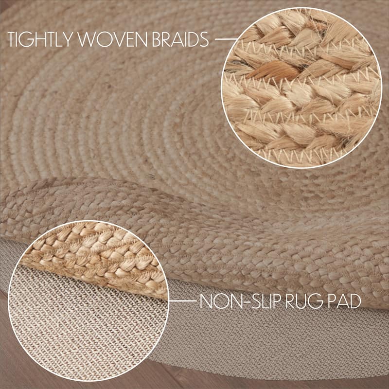 Harlow Jute Round Rug - 3' x 3'