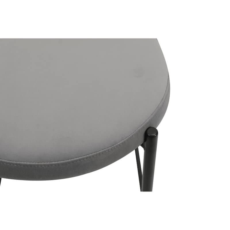 LeisureMod Euston Modern Wicker Bar Stool with Powder Coated Steel Frame - 42"