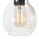 preview thumbnail 9 of 25, Olia Modern Black 3-Light Bathroom Vanity Light Minimal Globe Glass Wall Sconce