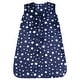 preview thumbnail 2 of 0, Hudson Baby Plush Sleeping Bag, Sack, Blanket, Lt. Gray 18-24 Months - Navy Stars Sleeveless