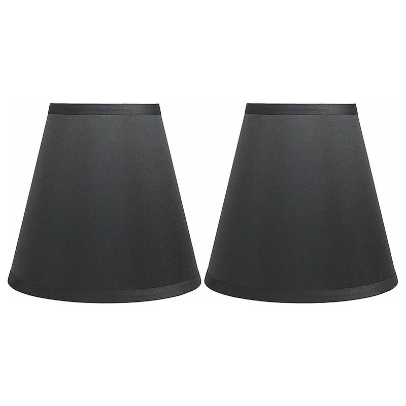 Many Selections Table Lamp Shade, 5 inch Top, 9 inch Bottom, 8.5 inch Slant - Set of 2 - Gray