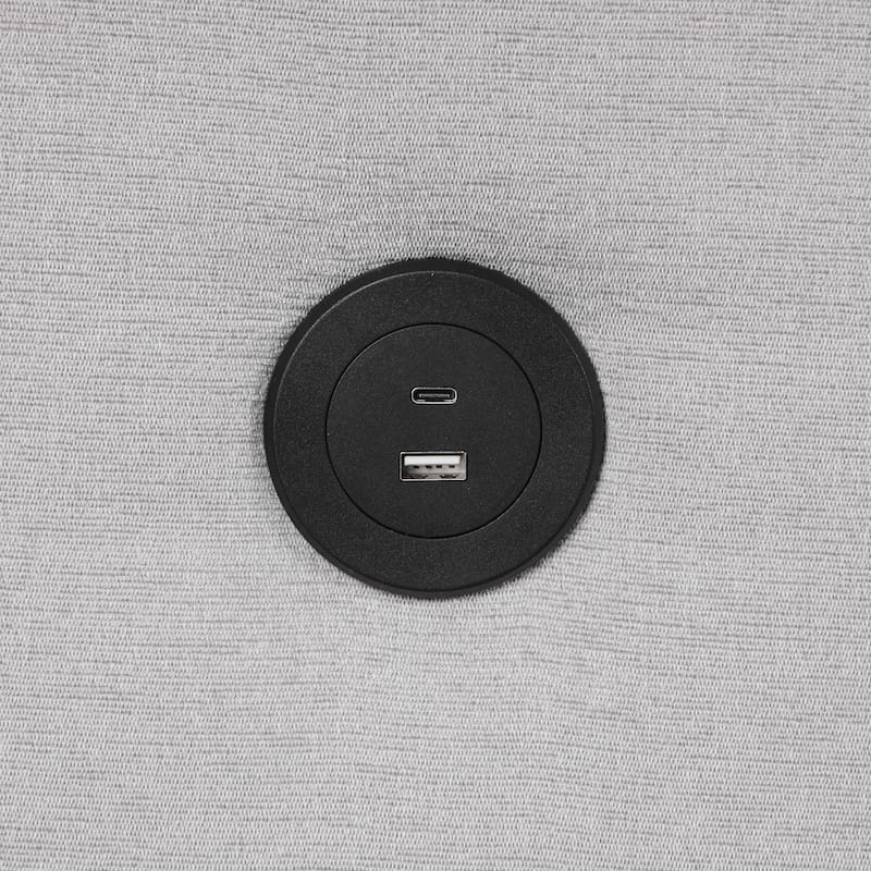 108.3'' Spacious U-Shape Sectional Sofa for 6, Pull-Out Bed, Lounge Chair with USB & Type-C Ports