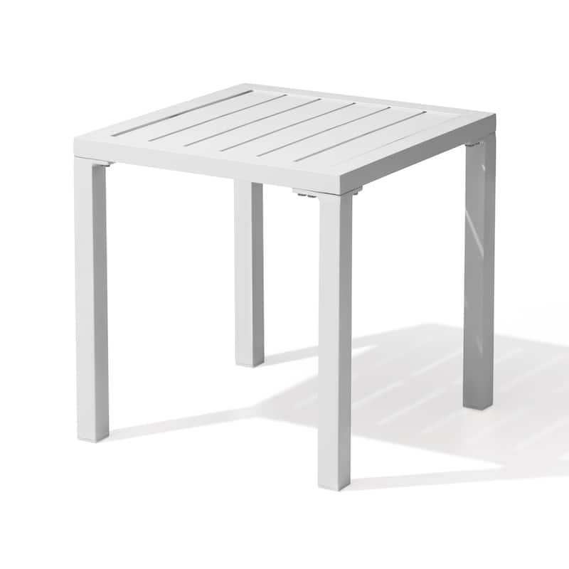 Crestlive Products Modern Square Aluminum Side End Table