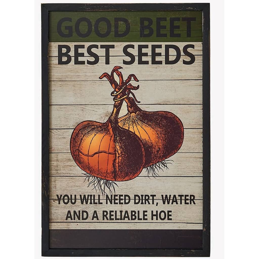 19" Best Seed Wood Sign