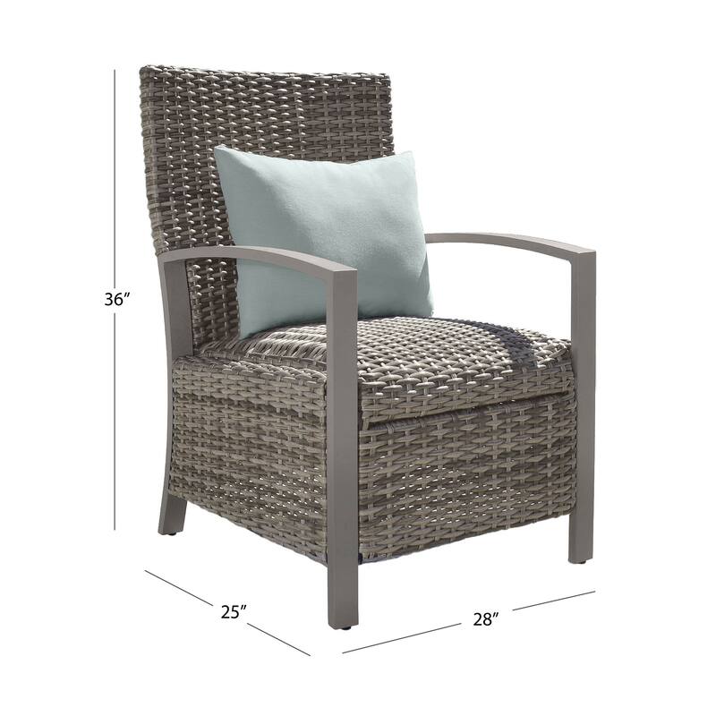 Abbyson Memphis Dining Armchair With Cushion (2-Pack)