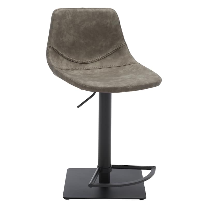 SAFAVIEH Karlotta Gas Lift Adjustable Bar Stool - 19 In. W x 18 In. D x 32-42 In. H - 19Wx18Dx42H
