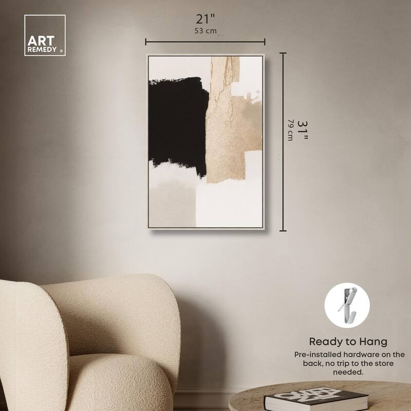 Earth and Ink II Canvas by Art Remedy