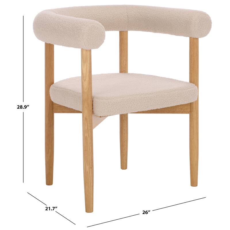 SAFAVIEH HOME Tomio Dining Chair - 26"W x 22"D x 29"H