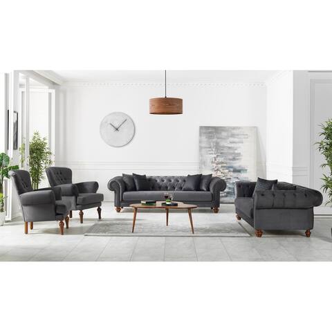 94'' Chesterfield Removable Cushion Living Room Set