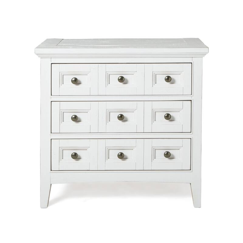 Magnussen Home Heron Cove Chalk White and Dovetail Grey Drawer Nightstand