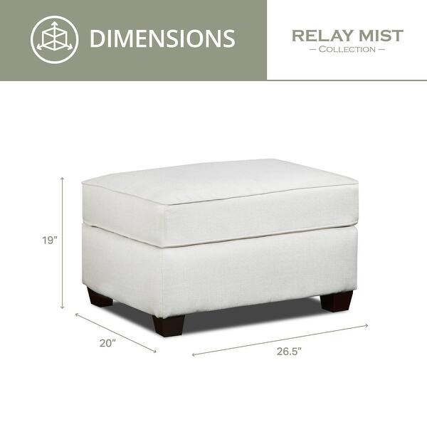 American Furniture Classics Model 322011 Relay Mist Ottoman Bed Bath