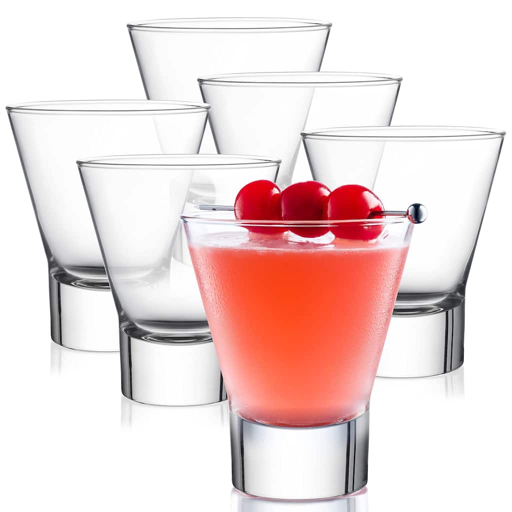 Bormioli Rocco Set of 6 YPSILON Cocktail Glasses - 8.5 Ounce