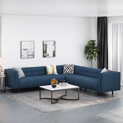 Hardaway 7-Seater Fabric Sectional Sofa by Christopher Knight Home