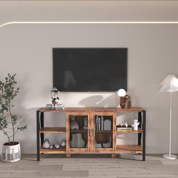 TV Stands for Living Room, Industrial TV Stand, Farmhouse TV Stand