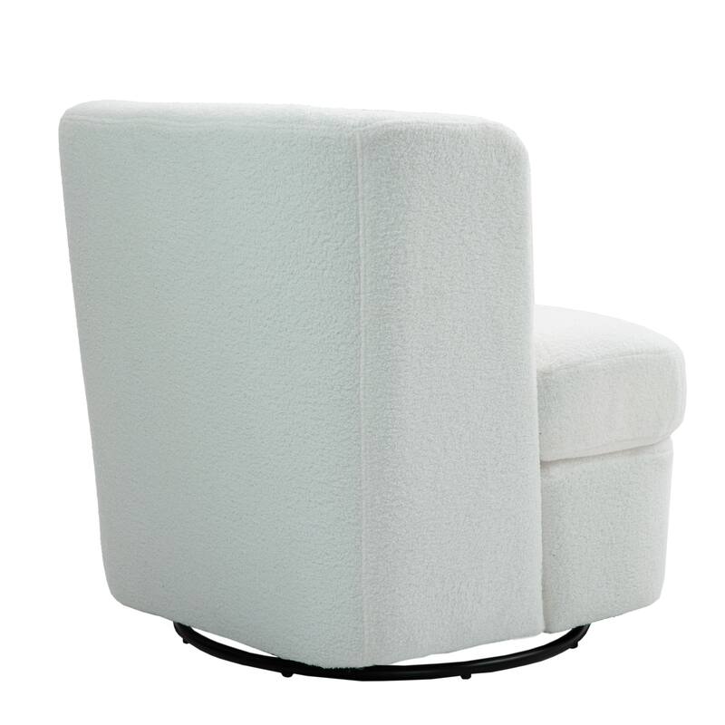 2Set 360°Swivel Barrel Chair with Cushion