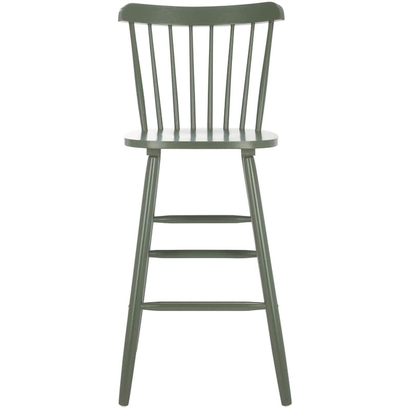 SAFAVIEH Aida 30-inch Spindle Farmhouse Bar Stool (Set of 2) - 19.9" x 19.8" x 38" - 20"W x 20"D x 43"H