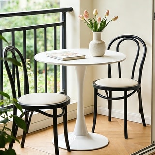 Elegant Tulip Base Round Dining Table for Modern Living - Bed Bath ...