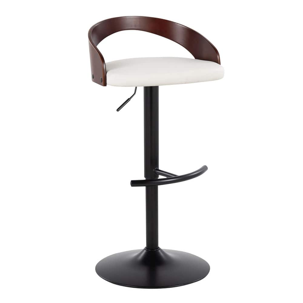 Carson Carrington Stavanger Adjustable Bar Stool with Rounded T Footrest (Set of 2)