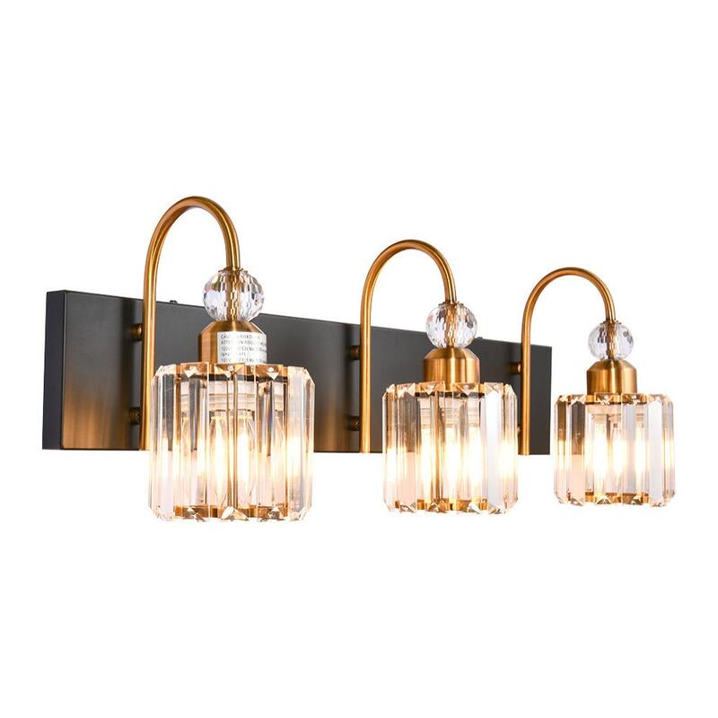 Dimmable Vanity Light With Crystal Accent