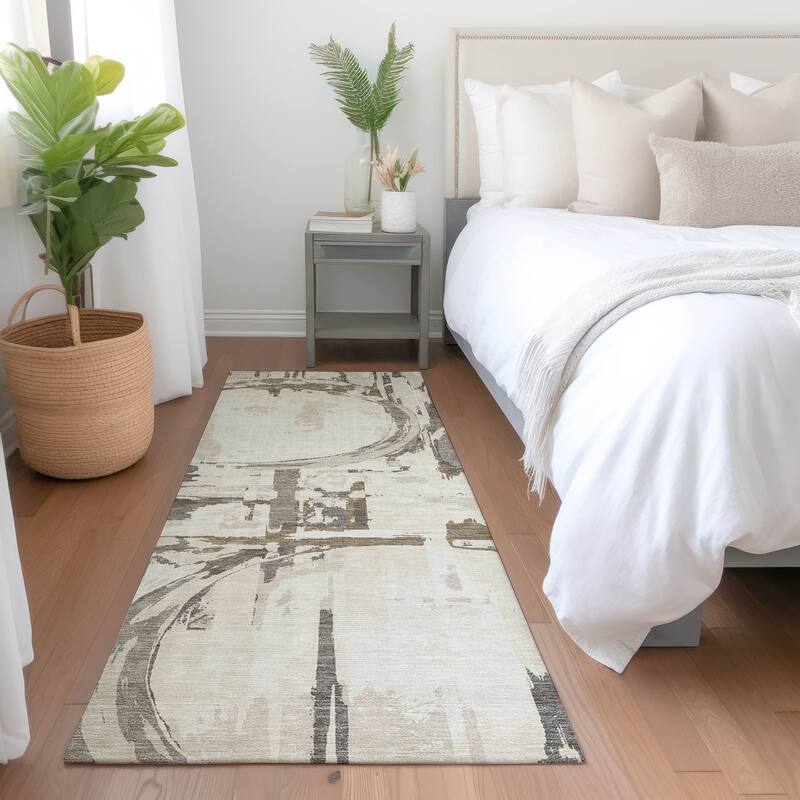 Machine Washable Indoor/ Outdoor Chantille Contemporary Rug