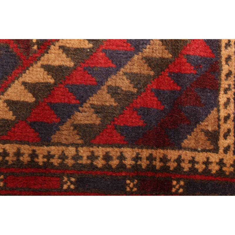 ECARPETGALLERY Hand-knotted Teimani Dark Navy Wool Rug - 2'10 x 4'5