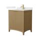 Option Natural Oak / Giotto Quartz Top / Brushed Gold