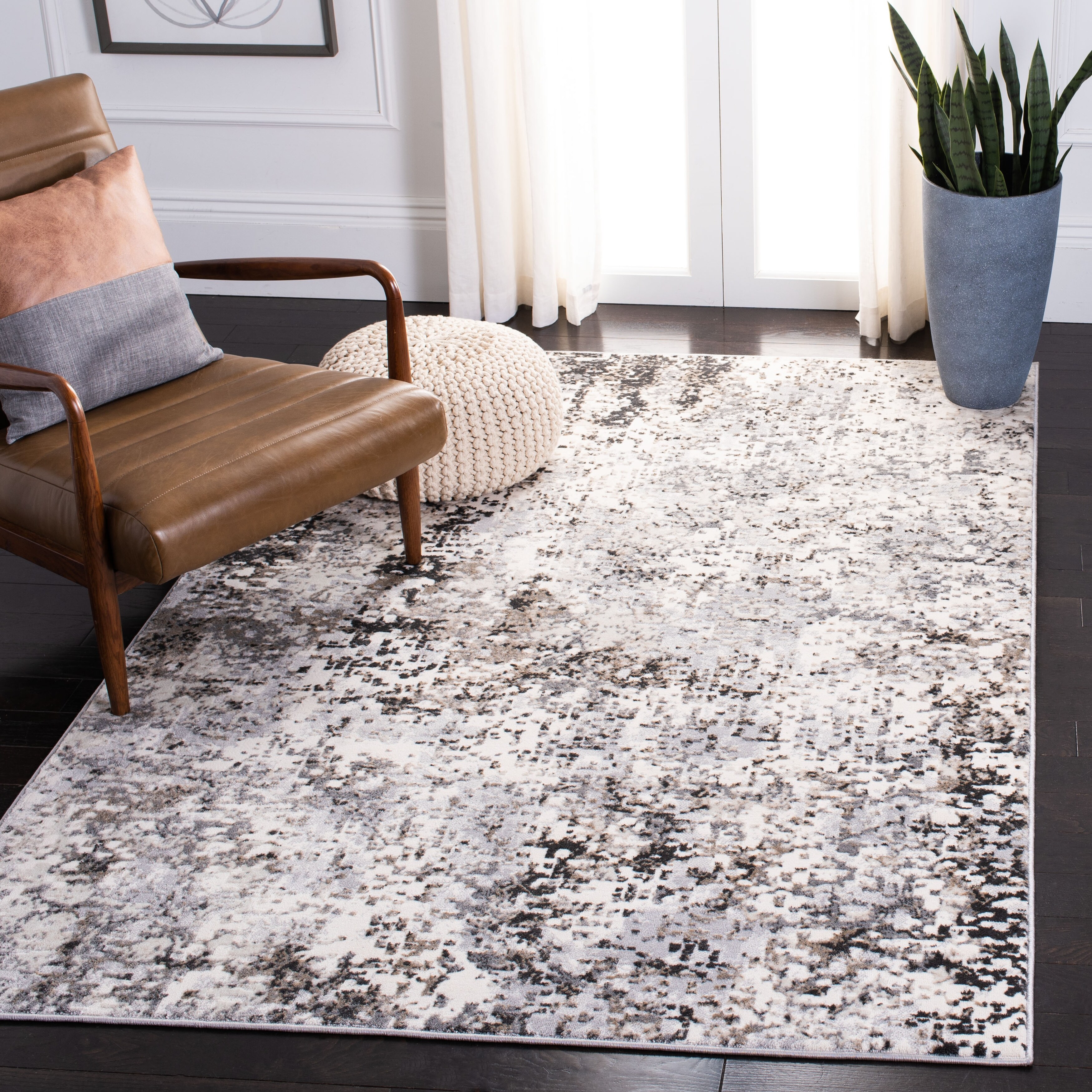 SAFAVIEH, Lagoon Nazdar Modern Polyester Rug