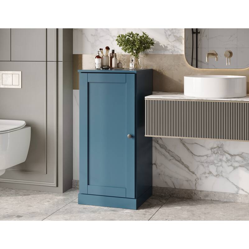 Palace Imports 100% Solid Wood 16.5" Bathroom Storage Cabinet with Shaker Door and Adjustable Shelves