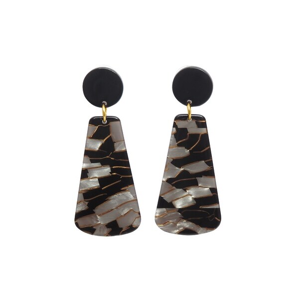 black designer earrings