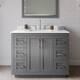 Option Dark Gray / White Quartz Top / Brushed Nickel