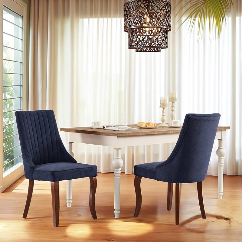 Comfy Fabric Upholstered Dining Chair (Set of 2)