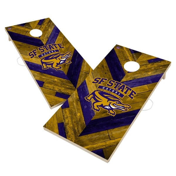 slide 2 of 6, San Francisco State University Gators Cornhole Board Set 16 Years and Up