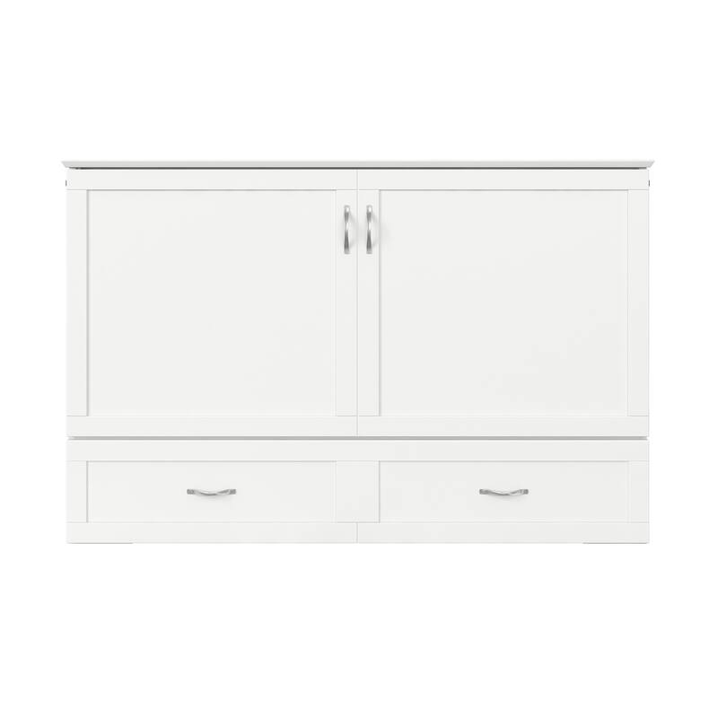 Hamilton Murphy Bed Chest with Storage Drawer and Built-In Charger